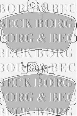 BORG & BECK bbp1388 -  Комплект тормозных колодок, дисковый тормоз